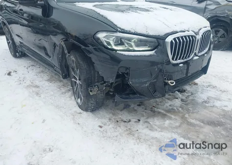 2022 BMW X3 xDrive30I from USA, damaged, VIN WBX57DP03NN165732